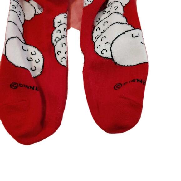 Disney Mickey Mouse Men's Golf Socks Red Small 1 Pair * Call-out 1 SMALL HOLE * - Picture 5 of 5